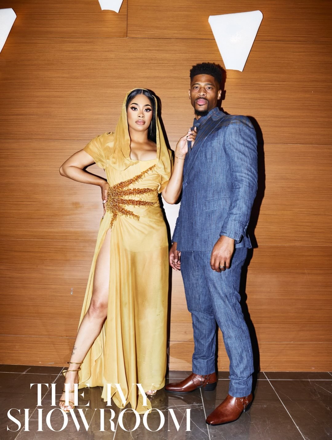 @_heywanna draped in The Ivy Showroom for the 2025 BET Awards! Styled by @stylistjbolin and @__