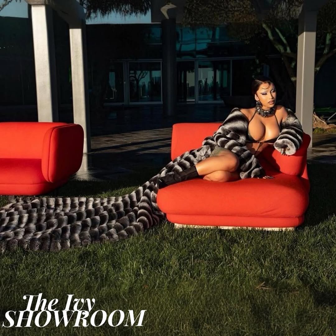 @iamcardib put it on the ‘Gram before it even hit the store🎶🖤. @theivyshowroom look available