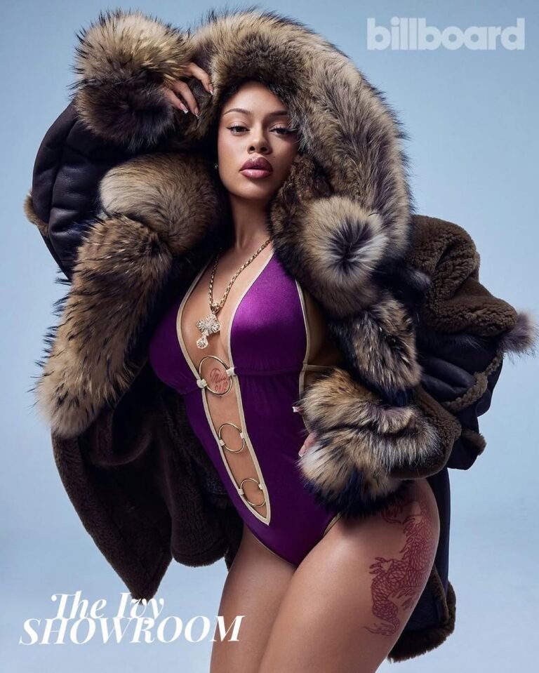 Stopppp!!! This @theivyshowroom wardrobe on #latto is cover girl worthy😍 @billboard were obsess